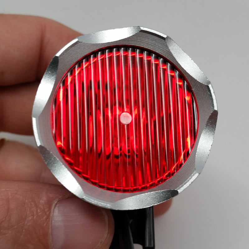Bright Eyes 3-Pack (2 Clear, 1 Red) Diffuser Lens - for Use 1200 Lumen Rechargeable Bike Lights. Can Also Be Used for Other Similar Bike Lights. - LeoForward Australia