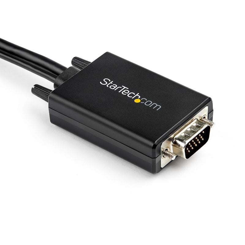  [AUSTRALIA] - StarTech.com 10ft VGA to HDMI Converter Cable with USB Audio Support & Power - Analog to Digital Video Adapter Cable to connect a VGA PC to HDMI Display - 1080p Male to Male Monitor Cable