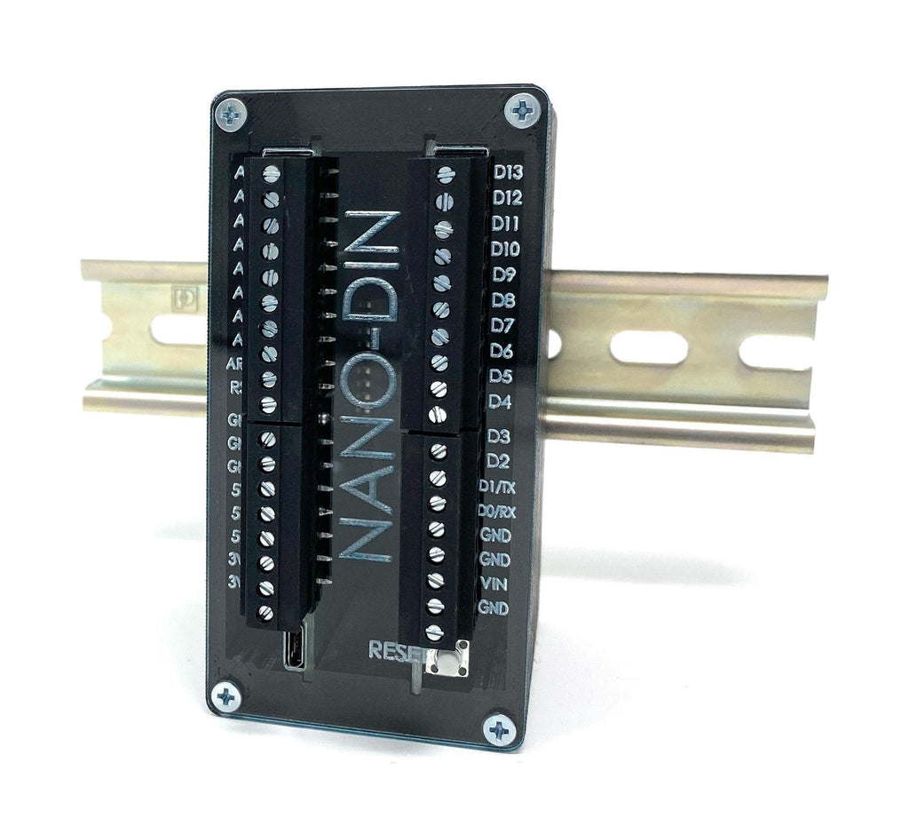  [AUSTRALIA] - Bravo Marketplace Nano-DIN - Programming Compatible with Arduino [Nano, Uno] Sturdy DIN Rail Mounted microcontroller - ATMEGA328P on Board