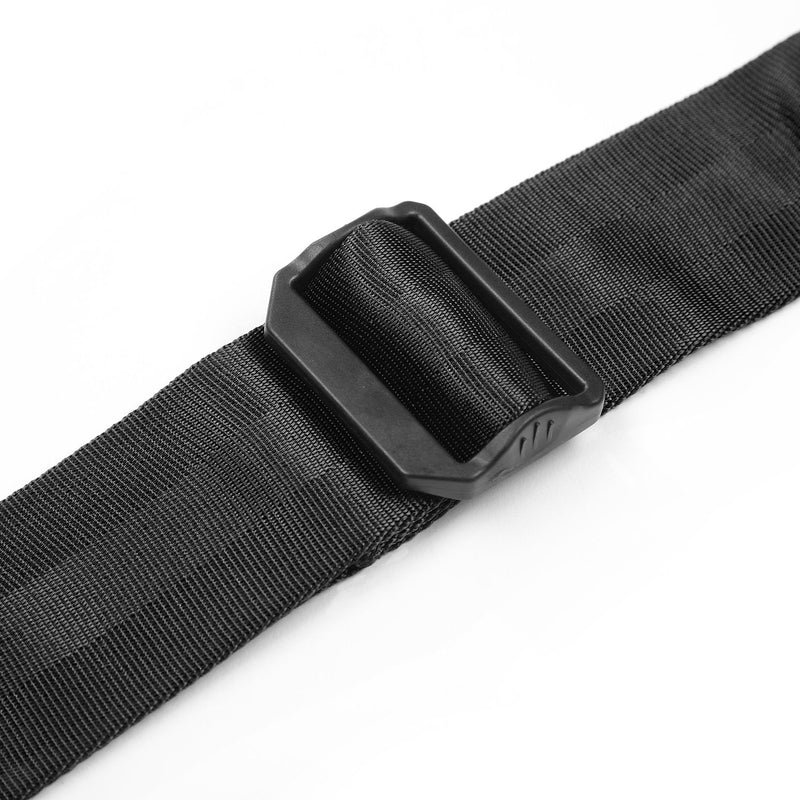  [AUSTRALIA] - Movo NS-201 Nylon-Webbed Camera Strap with Gel Shoulder Strap for DSLR's and Binoculars (Black) Black