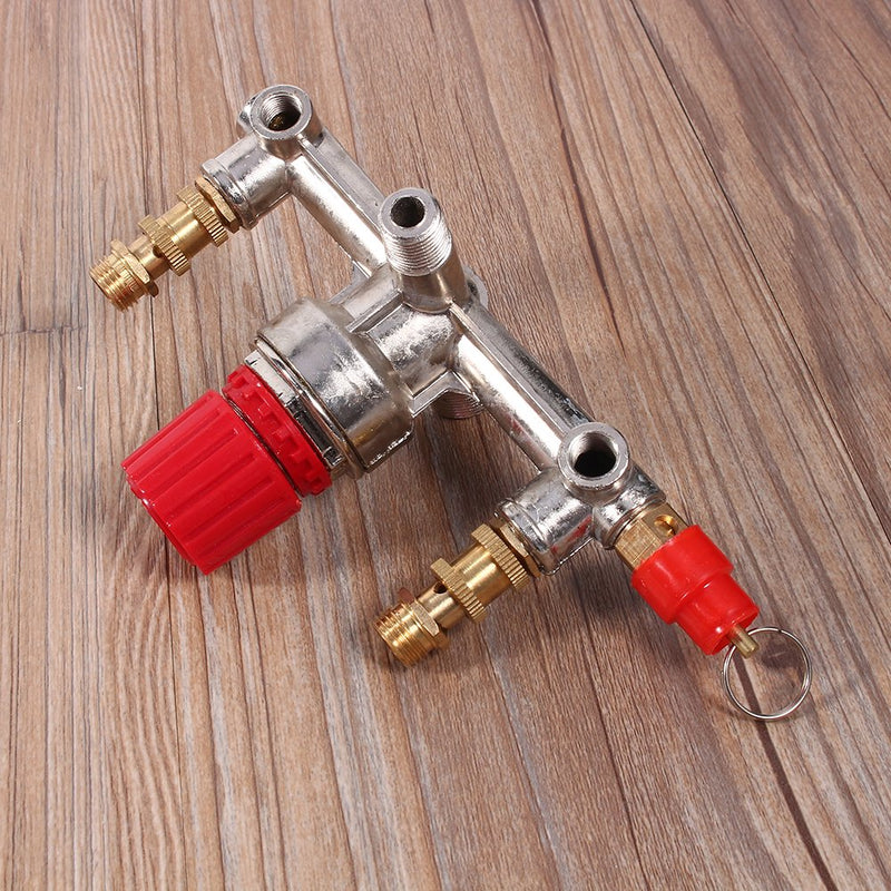  [AUSTRALIA] - Bama Regulating Valve Bracket Adjustable Pressure Regulating Valve Bracket Air Compressor Fitting Small Pump