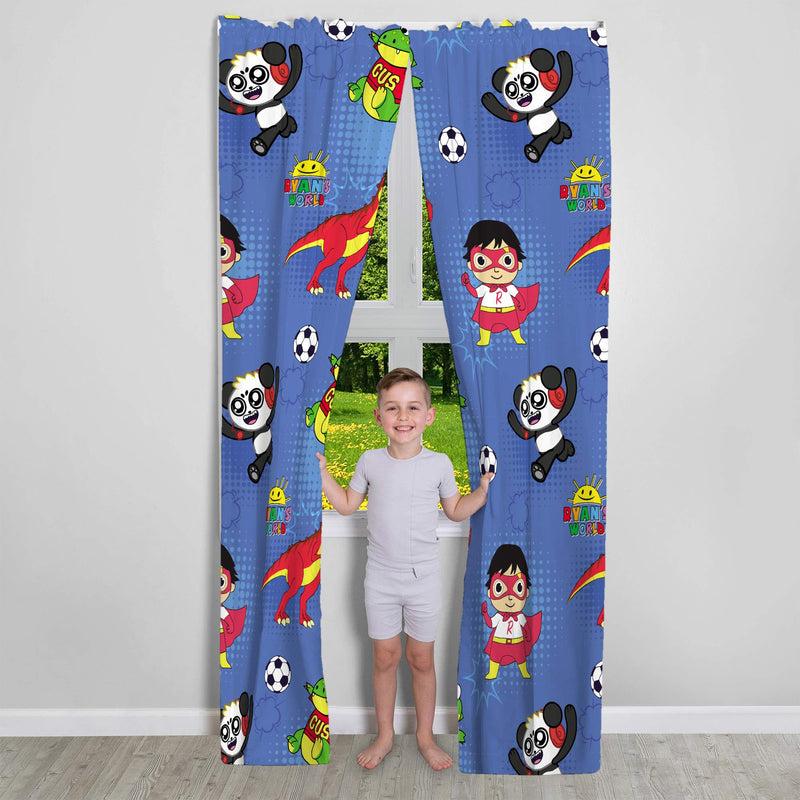  [AUSTRALIA] - Franco Kids Room Window Curtains Drapes Set, 82" x 84", Ryan's World 82" x 84"