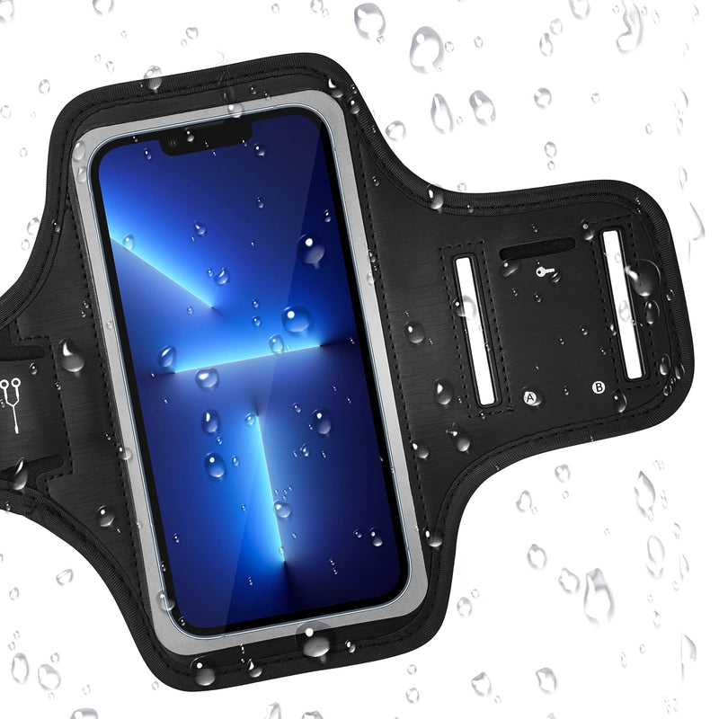  [AUSTRALIA] - Cell Phone Running Armband for iPhone 13/12/11/X/XS/XR/8, Galaxy S20, Galaxy S10, Water Resistant Sports Phone Holder with Adjustable Band & Key Holder & Card Slot