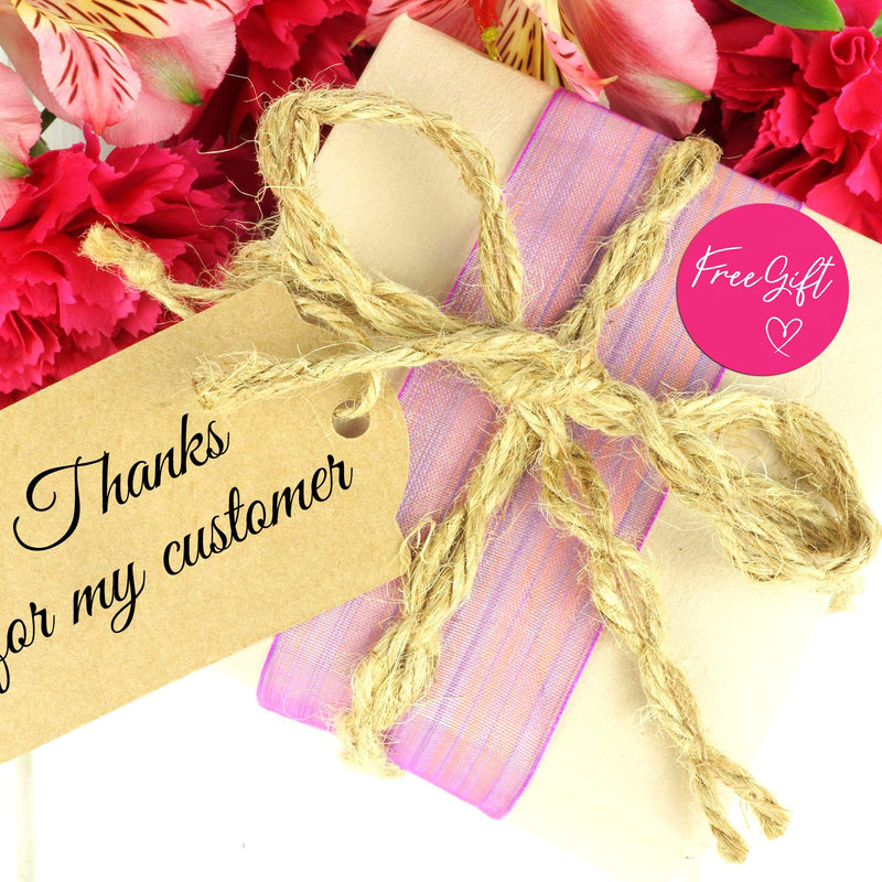 1000 Pieces Customer Appreciation Stickers Small Business Sticker Roll Round Self-Adhesive Stickers Labels for Packing Mailing Envelopes Postcards, 1.5 Inch (Rose Red Background) Pink Background - LeoForward Australia