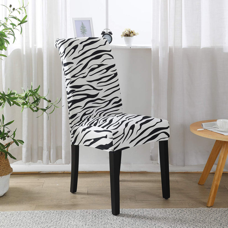  [AUSTRALIA] - Howhic Chair Covers for Dining Room with Printed Patterns, Easy Slip-on Stretchy Dining Room Chair Covers Set of 2, Washable Dining Chair Covers, Great Decor for Home Party Banquet (2pcs) 2PCS Pattern 01