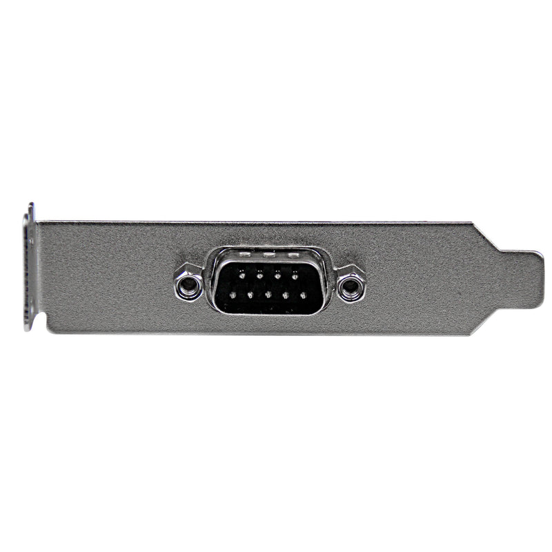 StarTech.com 9 Pin Serial Male to 10 Pin Motherboard Header LP Slot Plate - Serial panel - DB-9 (M) to 10 pin IDC (F) - 9.1 in - gray - PLATE9MLP, grey - LeoForward Australia