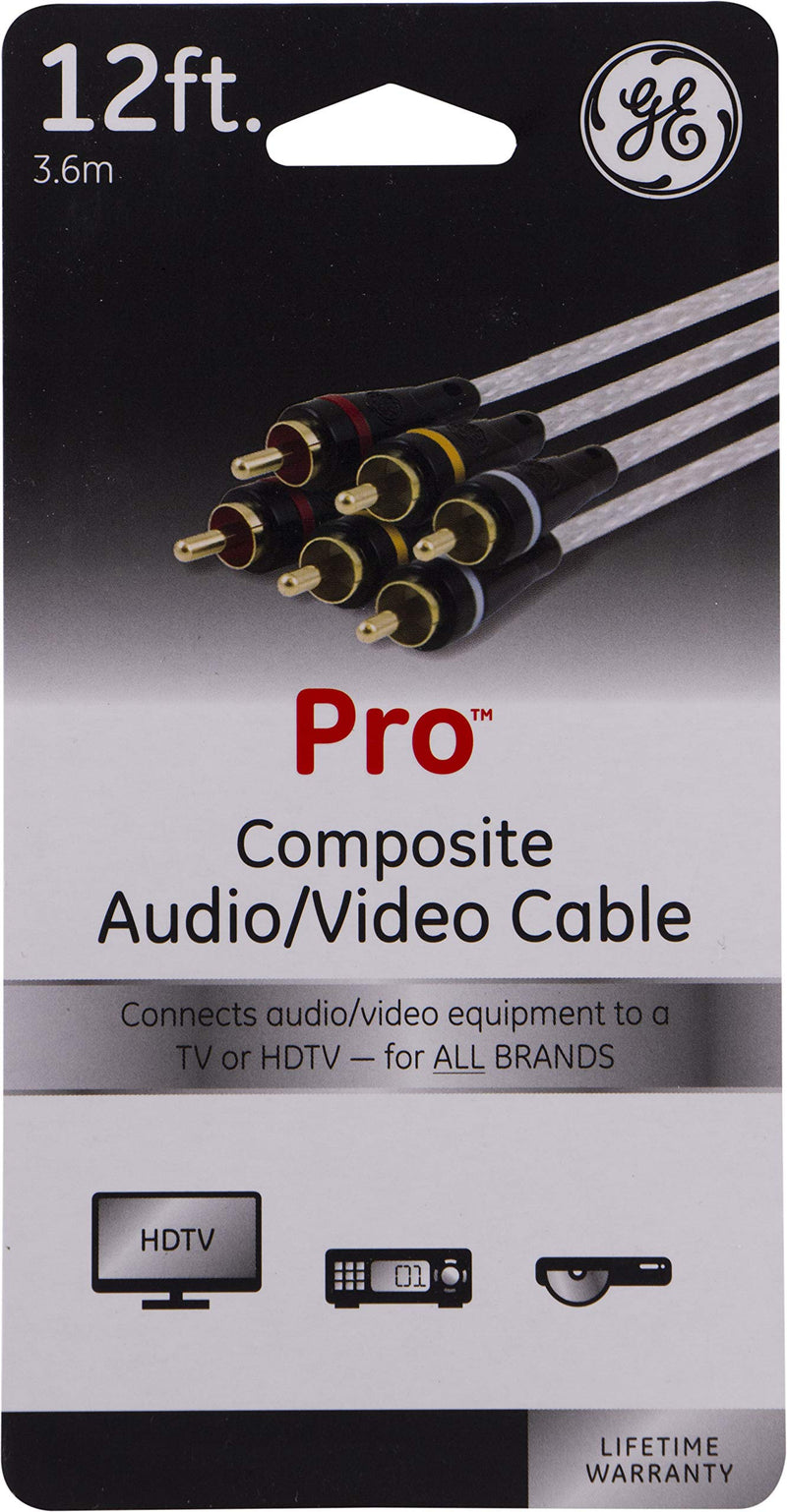  [AUSTRALIA] - GE Pro 12ft. Composite Audio/Video Cable