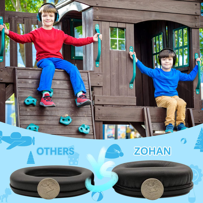  [AUSTRALIA] - ZOHAN Kids Ear Protection 2 Pack,Kids Noise Canceling Headphone for Concerts, Monster Truck, Fireworks Blue&green