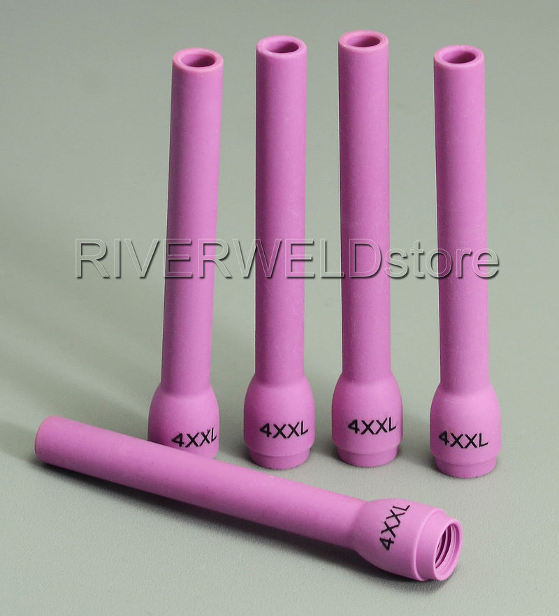  [AUSTRALIA] - 796F79 Long Alumina Cups Nozzles Fit SR DB WP 9 20 25 TIG Welding Torch 5pk