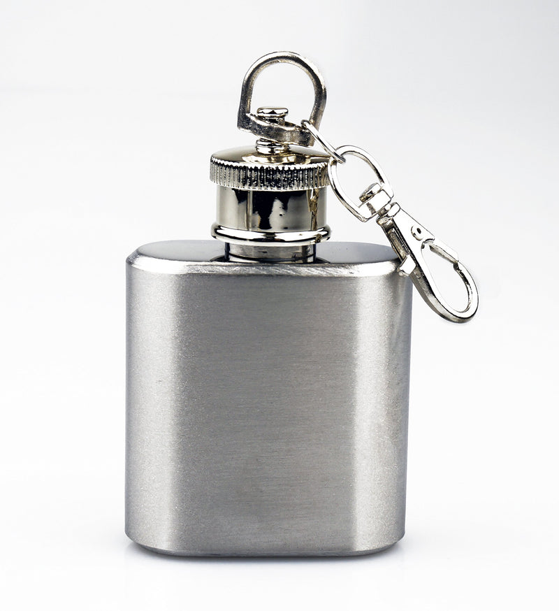  [AUSTRALIA] - SE 1 oz. Stainless Steel Keychain Flask - HQ148-1