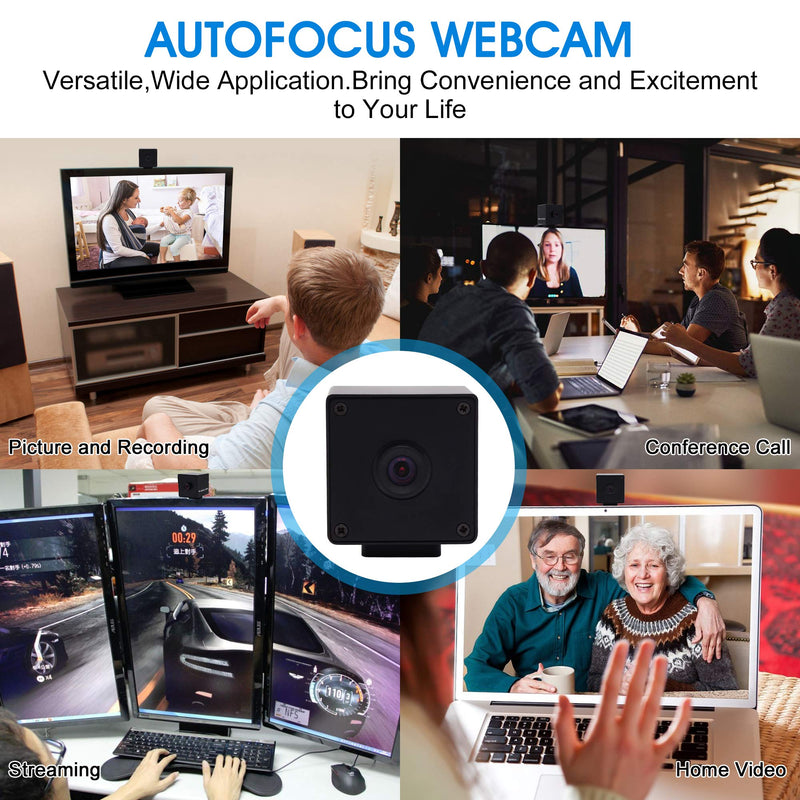  [AUSTRALIA] - Webcamera usb 2MP 1080P Usb Camera CMOS OV2710 Sensor with Autofocus 100 Degree Lens Webcam,Usb with Cameras Support 1920X1080@30fps,UVC Compliant Cam,Web Cams Support Most OS,High Speed USB2.0 Webcam Autofocus 100 degree lens with black box case