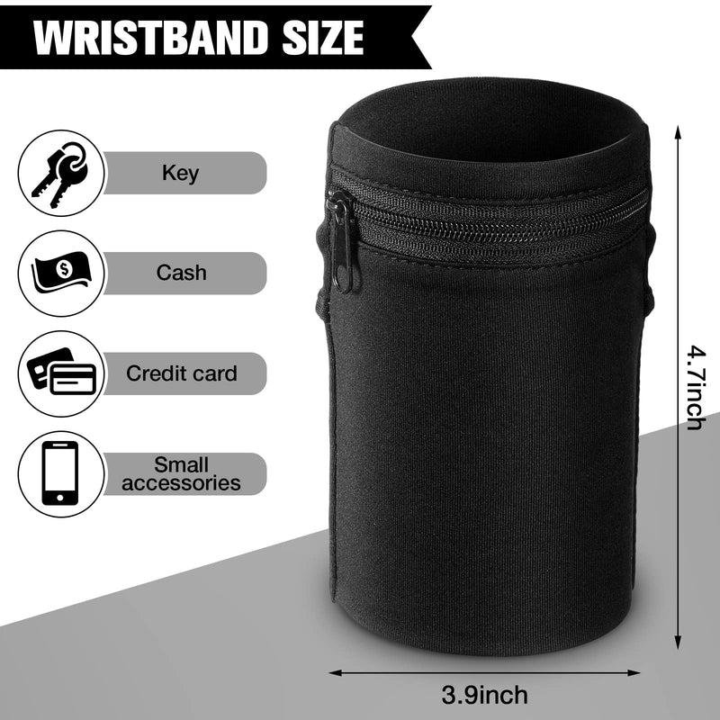  [AUSTRALIA] - 5 Pieces Wrist Wallet Running Wallet Wristband Wrist Wallets for Women Men Wrist Pouch Zipper Wrist Wallet for Running Walking Hiking Jogging Travel