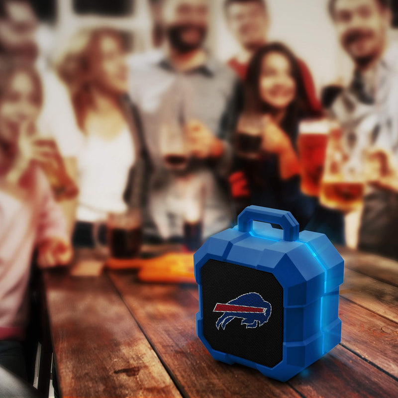 NFL Buffalo Bills Shockbox LED Wireless Bluetooth Speaker, Team Color - LeoForward Australia