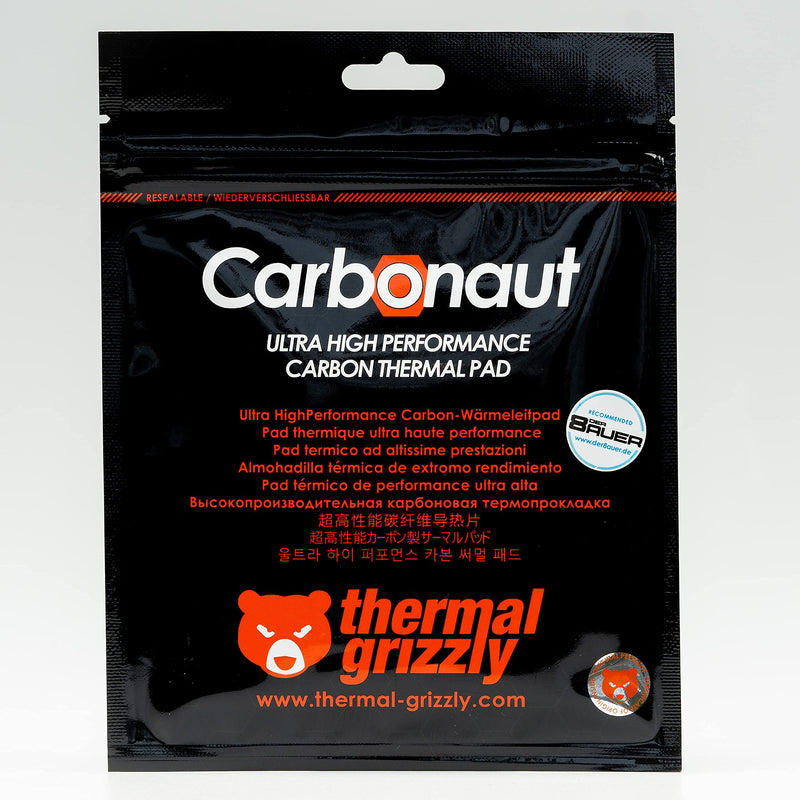  [AUSTRALIA] - Thermal Grizzly Carbonaut - Carbon Thermal Pad - Non-Adhesive, Flexible and Reusable - Very High Thermal Conductivity - Conducts Electricity (31 × 25 × 0,2 mm) 31 × 25 × 0,2 mm