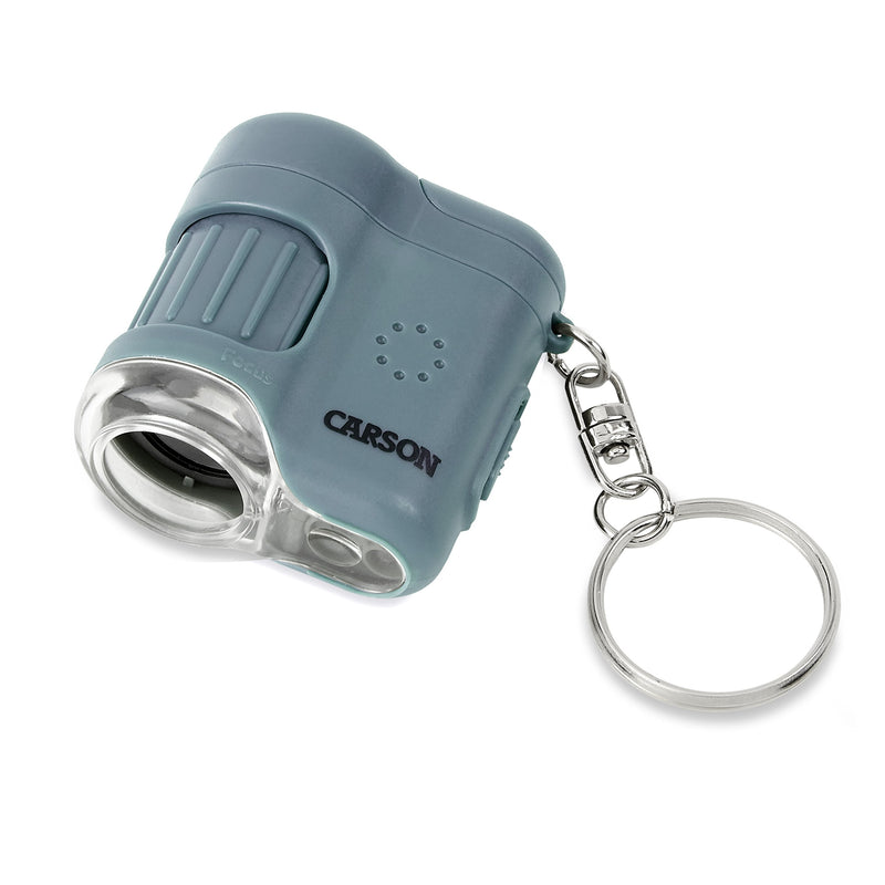  [AUSTRALIA] - Carson MicroMini 20x LED Lighted Pocket Microscope with Built-In UV and LED Flashlight Blue