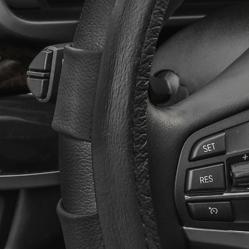  [AUSTRALIA] - FH Group FH2005BLACK Steering Wheel Cover (Genuine Leather Sport Black)