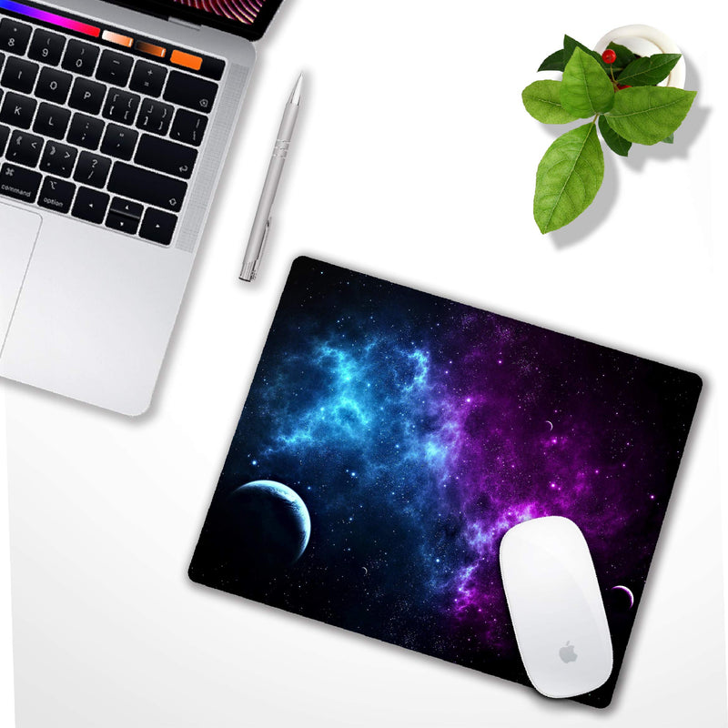 Shalysong Mouse pad Small Computer Mouse pad with Personalized Galaxy Design Office Non-Slip Rubber Mousepad - LeoForward Australia