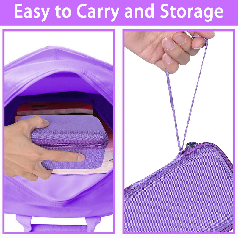 [AUSTRALIA] - Kids Camera Case for Anchioo/for ESOXOFFORE Instant Print Camera Toys,Kids Selfie Digital Camera Photo Paper & Color Pen Holder by Aenllosi(Purple,Case Only) Purple