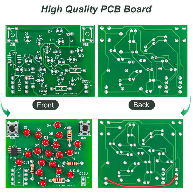  [AUSTRALIA] - Soldering Practice DIY Electronic Kit - MakerHawk Windmill Flashing Light Adjustable Speed PCB Board Educational Science Kit for Kids Adults