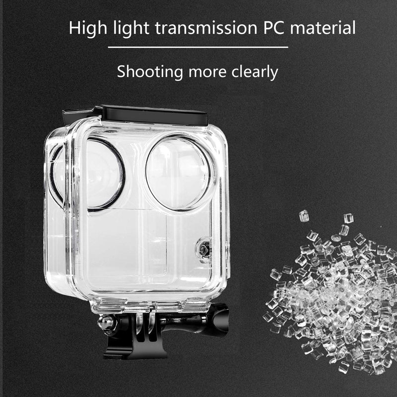  [AUSTRALIA] - Waterproof Housing Case for Gopro Max Action Camera, Underwater Diving Protective Shell 30M with Bracket Accessories MAX waterproof case