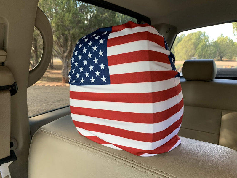  [AUSTRALIA] - USA Themed Decoration Variation Car Headrest Covers