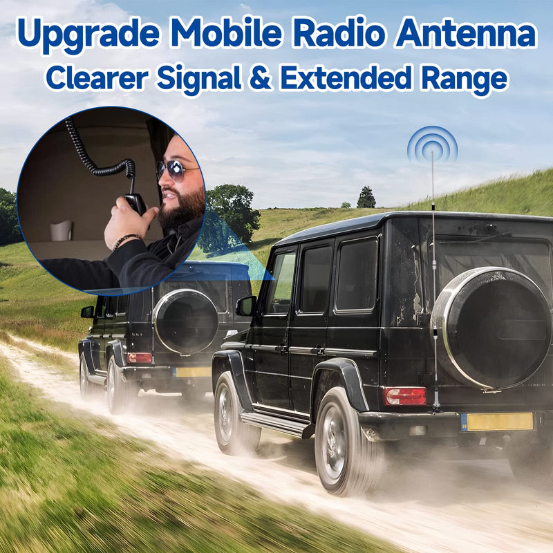  [AUSTRALIA] - Bingfu Mobile Ham Radio High Gain Antenna Dual Band VHF UHF 144 430MHz Anti-Rust 62inch Antennae PL259 Male Vehicle Car Truck Amateur Radio Two Way Radio Antennas Mobile Radio Antenna 62inch