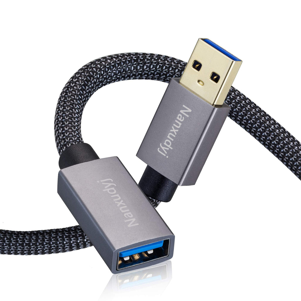  [AUSTRALIA] - Nanxudyj USB 3.0 Extension Cable 12ft/4m,USB Extender Cable Type A Male to A Female Data Transfer Cord 5Gbps for Playstation,Xbox,Oculus VR, USB Flash Drive,Card Reader,Hard Drive,Keyboard,Printer