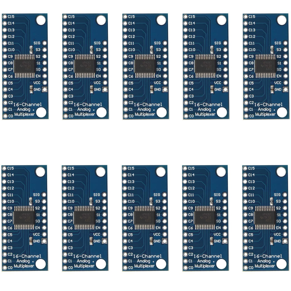  [AUSTRALIA] - Yuemsh 10pcs 16CH Analog Multiplexer Module 74HC4067 CD74HC4067 Precise Module Digital Multiplexer MUX Breakout Board