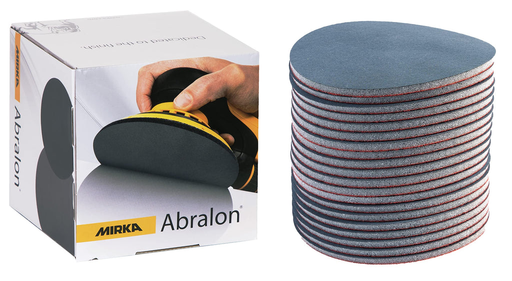  [AUSTRALIA] - Mirka Abralon sanding disc polishing disc Ø 150mm Velcro 600 grit, 20/pack, for sanding and polishing paint, wood, plastic, grit 600