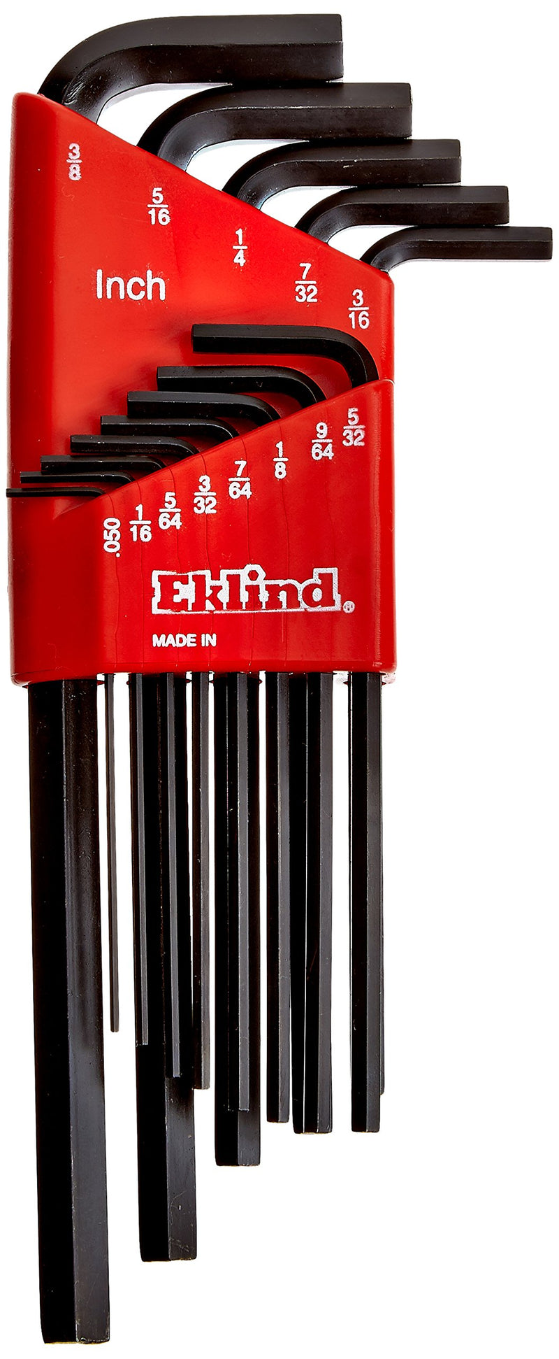  [AUSTRALIA] - EKLIND 10213 Hex-L Key allen wrench - 13pc set SAE Inch Sizes .050-3/8 Long series