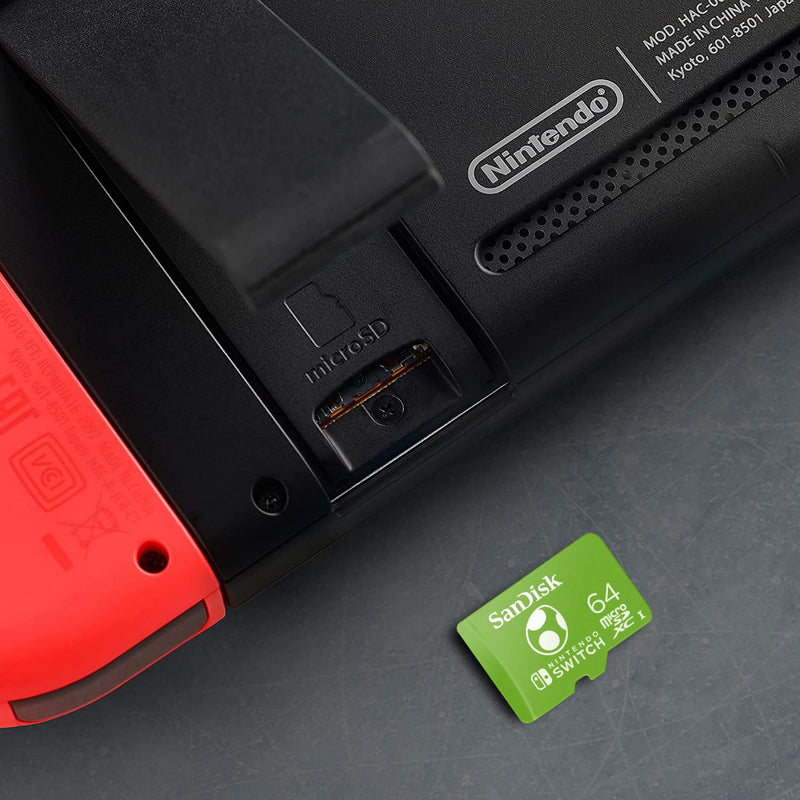  [AUSTRALIA] - SanDisk 64GB microSDXC-Card Licensed for Nintendo-Switch, Yoshi Edition - SDSQXAO-064G-GN6ZN
