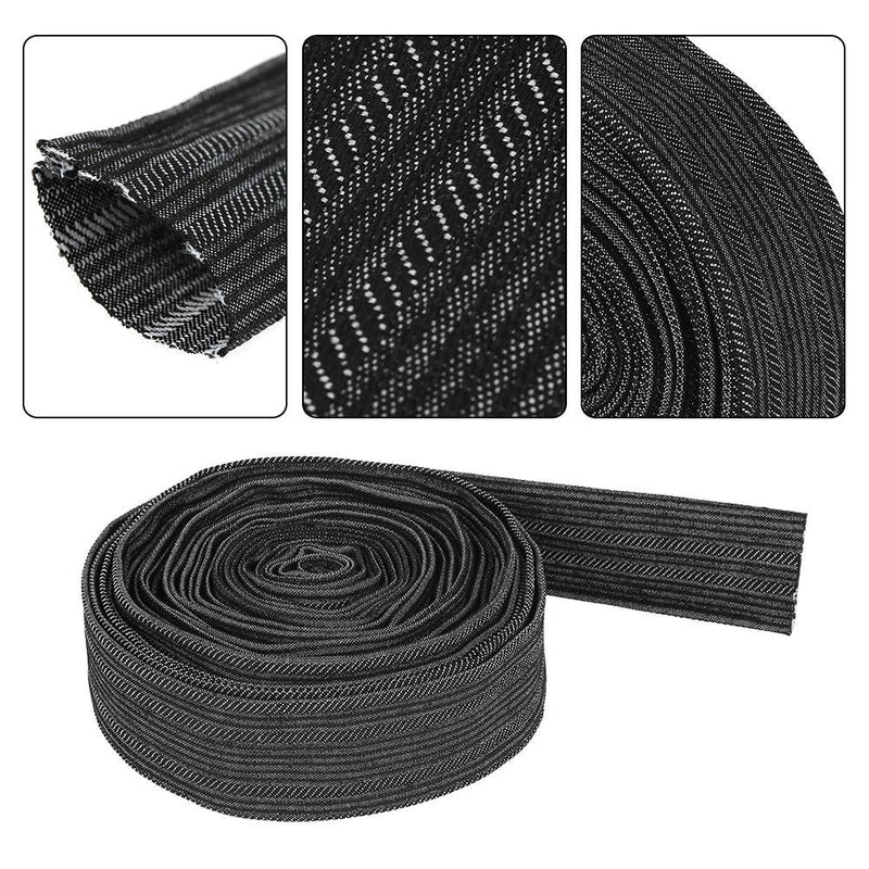  [AUSTRALIA] - 25FT 7.5M Nylon Protective Cable Cover, Hydraulic Hose Protector Sleeve TIG Cable Cover, Nylon Cable Management Sleeve for Welding Torch Hydraulic Hose