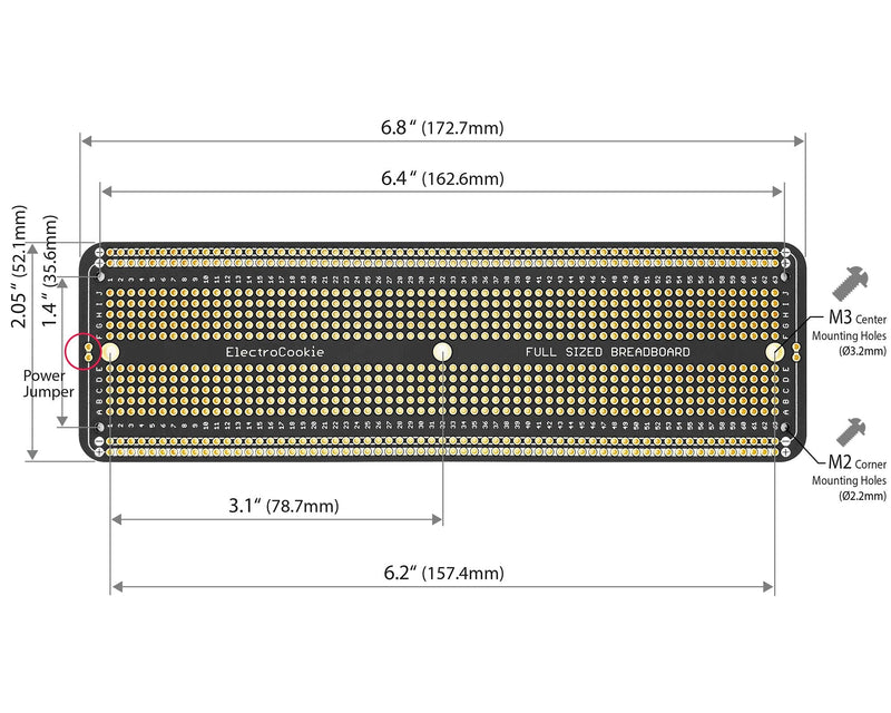  [AUSTRALIA] - ElectroCookie PCB Prototype Board Large Solderable Breadboard for Electronics Projects Compatible for DIY Arduino Soldering Projects, Gold-Plated (3 Pack, Matte Black) 2.Matte Black