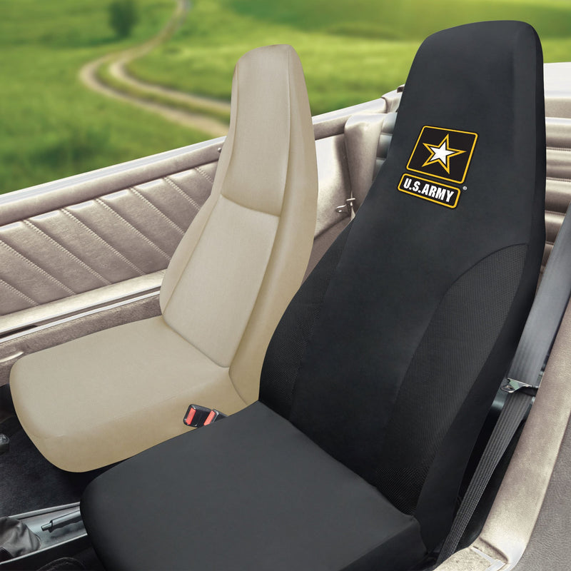  [AUSTRALIA] - FANMATS - 15689 Military U.S. Army Seat Cover, 20" x 48"/Small, Black