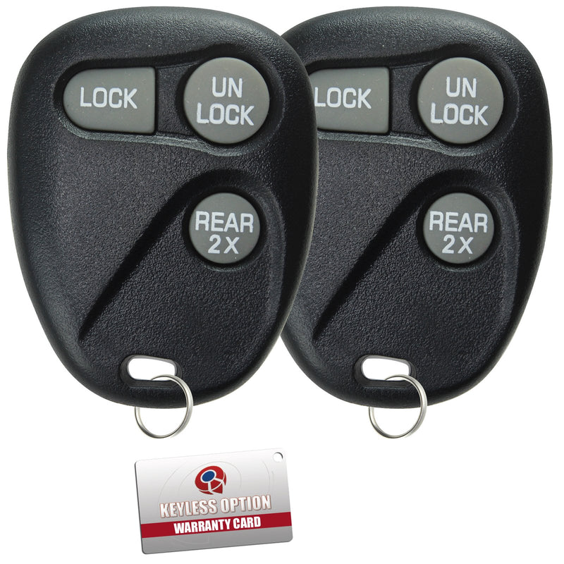  [AUSTRALIA] - KeylessOption Keyless Entry Remote Control Car Key Fob Replacement for 16245100-29 (Pack of 2)