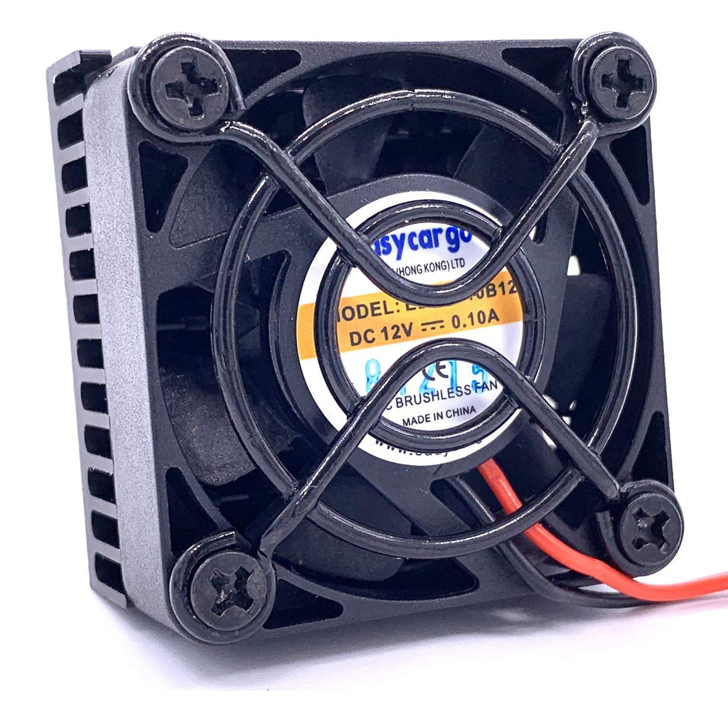  [AUSTRALIA] - Easycargo 2-Pack 40mm Heatsink Fan 12V Kit, Cooler Heat Sink 40x40mm + 12V Ball Bearing Fan + Thermal Tape + Grill Screw Mounting Kit for Cooling 3D Printer, TEC1-12706 Thermoelectric Peltier (2)
