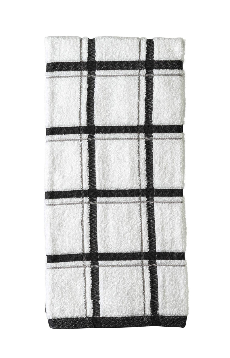  [AUSTRALIA] - XLNT Black Large Kitchen Towels (3 Pack) - 100% Cotton Dish Towels | 20" x 28" | Ultra Absorbent Dishcloths Sets of Hand Towels/Tea Towels for Everyday Scrubbing | Quick Drying Kitchen Washcloths 3