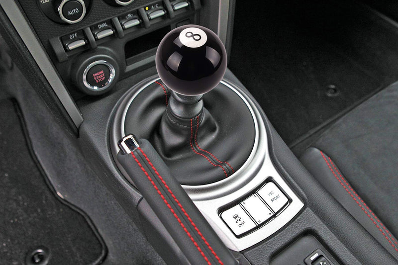 Kinstecks Black 8 Billiard Style Manual Stick Shift Knob with Adapter Universal Fit for Acura Honda Infiniti Lexus Mazda Mitsubishi Nissan Scion Subaru Toyota Ford and etc - LeoForward Australia