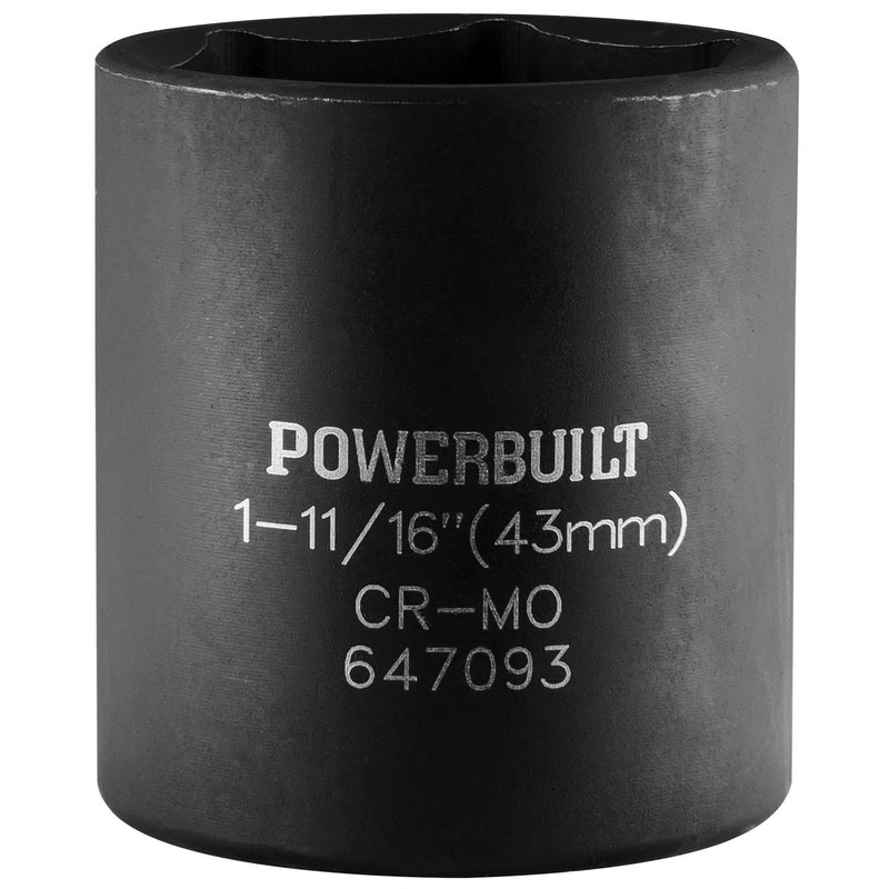  [AUSTRALIA] - Powerbuilt 647093 1/2-Inch Drive, 1-11/16-inch Dodge Spindle Nut Socket