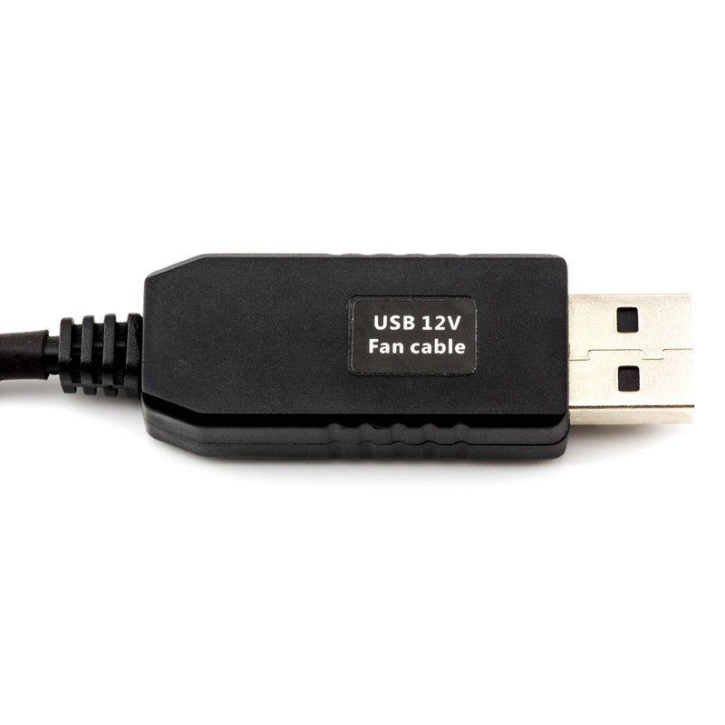  [AUSTRALIA] - CRJ Full Speed 12V Voltage Step-Up USB to 3-Pin and 4-Pin PC Fan Sleeved Power Adapter Cable