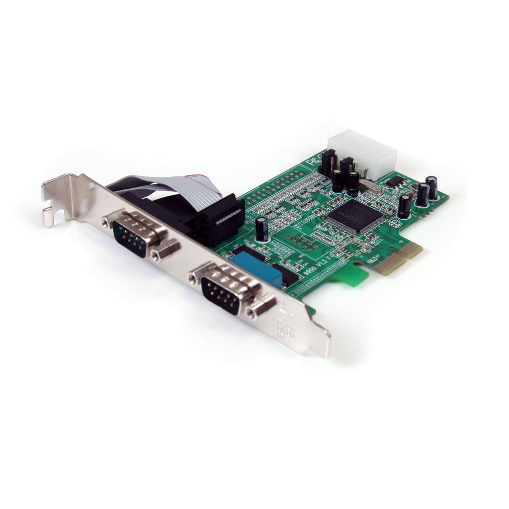  [AUSTRALIA] - StarTech.com 2-port PCI Express RS232 Serial Adapter Card - PCIe RS232 Serial Host Controller Card - PCIe to Dual Serial DB9 Card - 16550 UART - Expansion Card - Windows & Linux (PEX2S553)