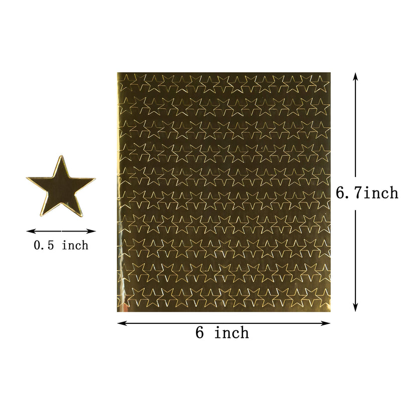  [AUSTRALIA] - Youngever 3000 Counts Small Gold Foil Star Stickers, Rewards Stickers, Incentive Stickers for Teacher Supplies Classroom Supplies