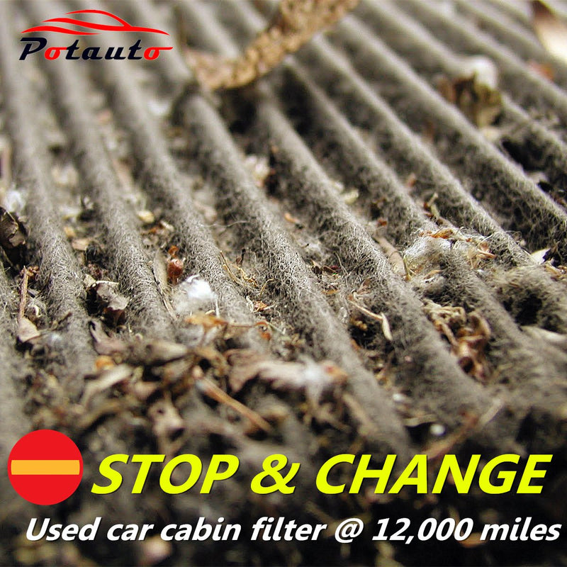 POTAUTO MAP 1016C (CF10562) Activated Carbon Car Cabin Air Filter Compatible Aftermarket Replacement Part Upgraded with Active Carbon - LeoForward Australia