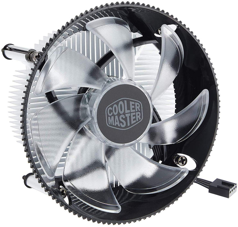  [AUSTRALIA] - Cooler Master i70C Copper Core CPU Cooler 12cm LED Blue Light Quiet Cooling Fan for Intel 1156 1155 1151 1150 CPU Radiator 120mm PC Fan.