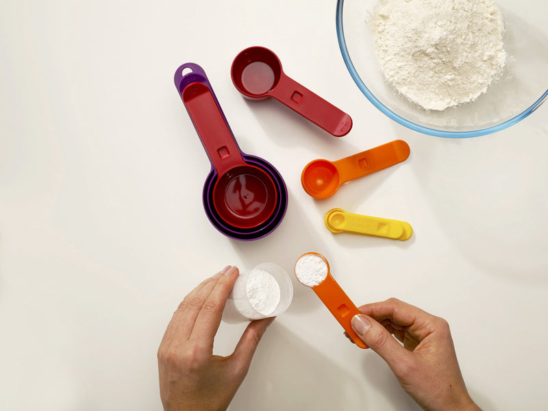 Joseph Joseph Nest Measure Measuring Cups and Measuring Spoons Set, Multicolored Multicolor - LeoForward Australia