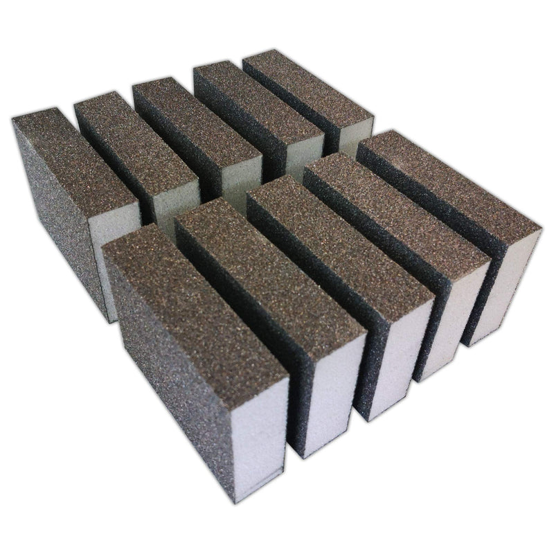  [AUSTRALIA] - 10x Eberflex professional sanding sponge set sanding block sanding fleece wood grain size 120 fine Plus P120