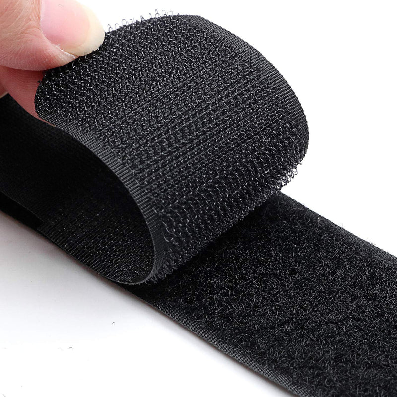  [AUSTRALIA] - Reusable Cinch Straps 2" x 40" - 6 Pack, Multipurpose Strong Gripping, Quality Hook and Loop Securing Straps (Black) 2" x 40"