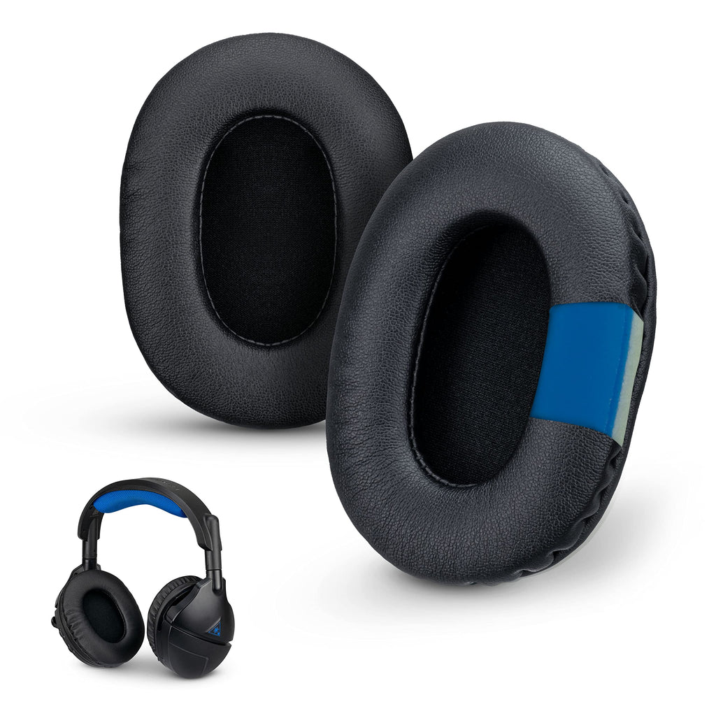  [AUSTRALIA] - Enhanced Gaming Headphone Earpads - Small Oval - PU Leather w/ Cooling Gel & Memory Foam for Steelseries, Hyperx, ATH-M50X, AKG, Turtlebeach, Sennheiser & More by Brainwavz (Black)