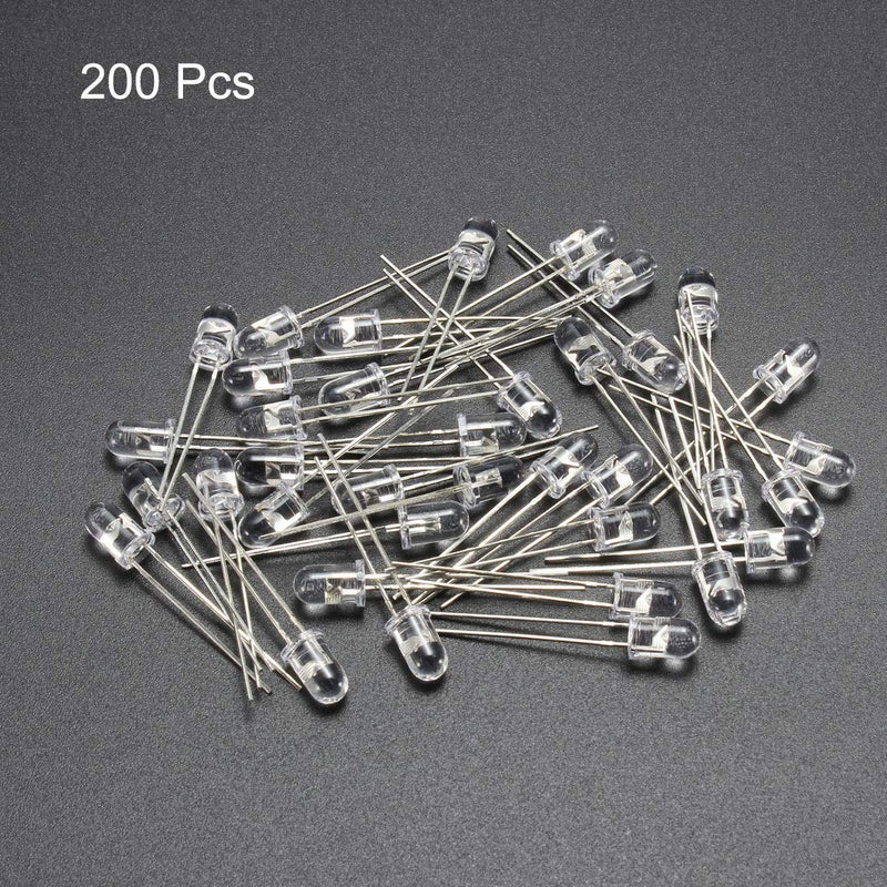  [AUSTRALIA] - uxcell 200pcs Photosensitive Diode Photodiodes Light Sensitive Sensors,5mm Clear Round Head Receiver Diode