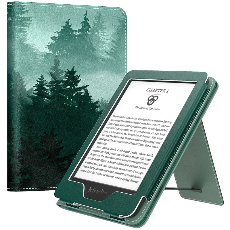  [AUSTRALIA] - MoKo Case for 6.8" Kindle Paperwhite (11th Generation-2021) and Kindle Paperwhite Signature Edition, Slim PU Shell Cover Case with Auto-Wake/Sleep for Kindle Paperwhite 2021, Green Forest
